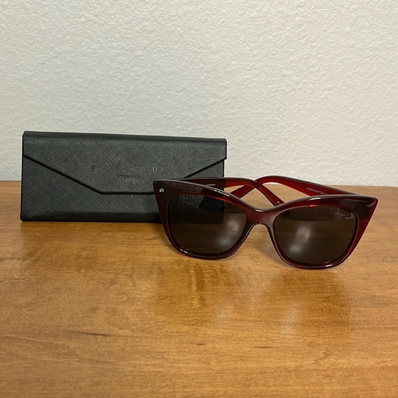 Prive Revaux Accessories - Prive Revaux x Madelaine The Mister Cherry Red Cateye Sunglasses
